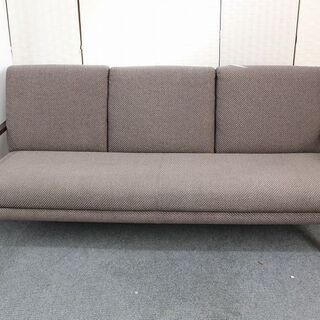 karimoku/カリモク家具 3Pソファ 長椅子 WU45 幅1880 スツールセット ブラウン  ソファ 中古家具 店頭引取歓迎 R4232)