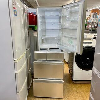 美品【 Panasonic 】パナソニック  426L 5ドア 大型冷凍冷蔵庫 フルフラットガラスドア採用 ワンダフルオープン エコナビ搭載 NR-E438TG 美品【 Panasonic 】パナソニック 426L 5ドア 大型冷凍冷蔵庫 フル