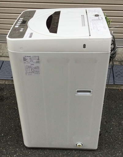【RKGSE-596】特価！シャープ/SHARP/4.5kg/全自動洗濯機/ES-GE4B-C/中古/2018年製/当社より近隣地域無料配達