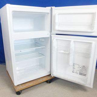 ハロウィーンセール🎃2020年式★maxzen★JR-090ML01WH★90L🍧2ドア冷凍冷蔵庫☆右開き/スマート＆使い勝手抜群/静音設計/省エネ仕様🍀Y-0927-006