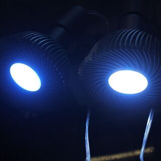 LEDスポットライト ９灯　ホワイト＆ブルー 
