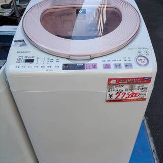 ☆中古 激安！！￥22,800！！SHARP シャープ 8kg洗濯機 乾燥機付き 