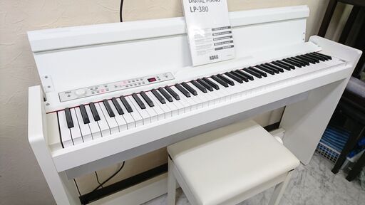 電子ピアノ KORG コルグ LP-380WH 2014製 動作品