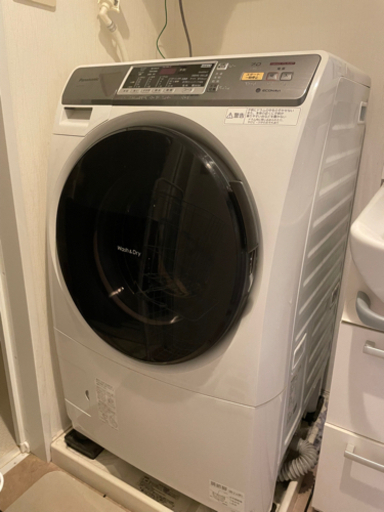 【現地支払い選択可】Panasonic ドラム式洗濯機　美品　部品新品交換済み