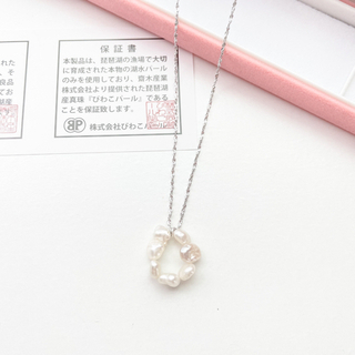 琵琶湖パールの雫リングネックレス - 売ります・あげます