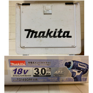 中古　マキタ　TD149D 18V 充電式インパクトドライバー