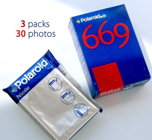 Polaroid 669 ポラロイド インスタント フィルム   3パック / 30枚