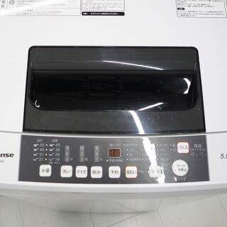 洗濯機 5.5kg 2016年製 ハイセンス HW-T55A  ホワイト 全自動洗濯機 家電 Hisense 苫小牧西店