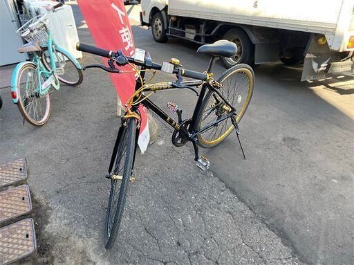 LIG MOVE クロスバイク 700×28c 700C 7段変速 ライト・ベル付き 鍵なし