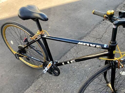 LIG MOVE クロスバイク 700×28c 700C 7段変速 ライト・ベル付き 鍵なし