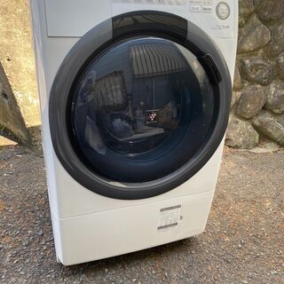SHARP ドラム式電気洗濯機 ES-S7C-WL 2019年製 脱水7.0kg 乾燥3.5㎏ 美