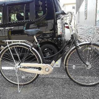 中古自転車3342 前後タイヤ新品！ 27インチ 3段ギヤ LEDオート