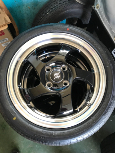 値下げ 軽自動車用アルミホイールタイヤセット 美品