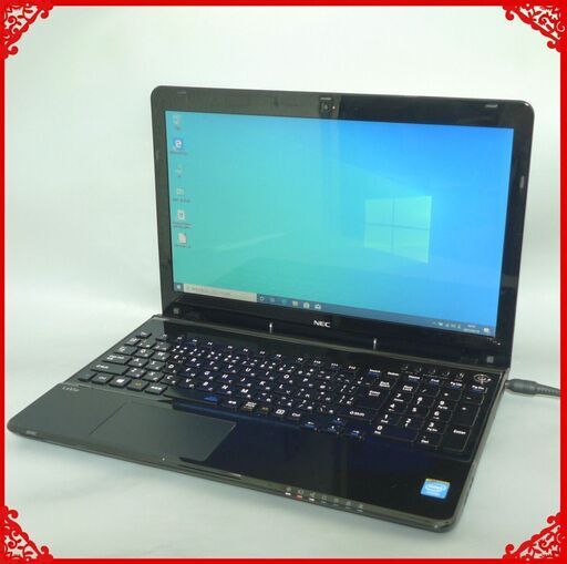 新品爆速SSD 中古良品 ノートパソコン 15.6型ワイド NEC PC-LS150NSB-T1 Celeron 4GB DVDRW 無線 Wi-Fi カメラ Windows10 Office