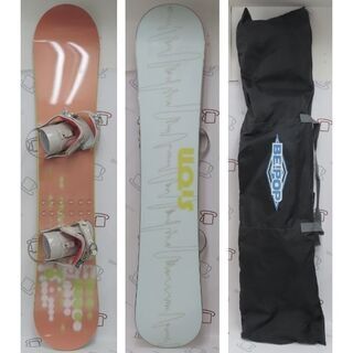 solidliquid スノーボード 小さかっ 142cm ビンディング付き