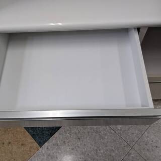 ?クラフトコガ 2面レンジボード 食器棚 ホワイト アーバンスタイル！！?