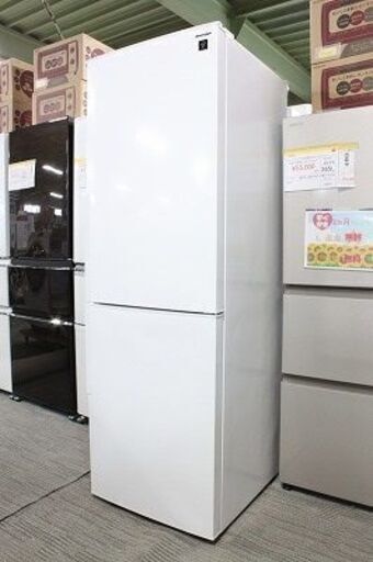 シャープ メガフリーザー 2ドア冷凍冷蔵庫 310L SJ-PD31E-W ホワイト系 ...