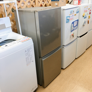 中古 126L スタイリッシュ 2ドア冷蔵庫 アクア AQR-13J-S 2020年製 自動霜取りファン式 一人暮らし 単身用  6ヶ月保証付き-COSMO SPACE online