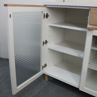 ガルト キッチンカウンター プレール 幅90 レンジ台 食器棚 中古家具 