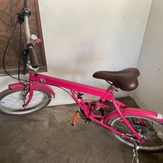 【ネット決済】折り畳み　自転車　ピンク