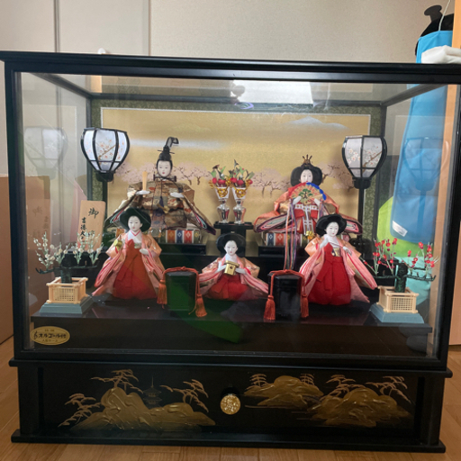 吉徳大光　二段雛人形　オルゴール付き