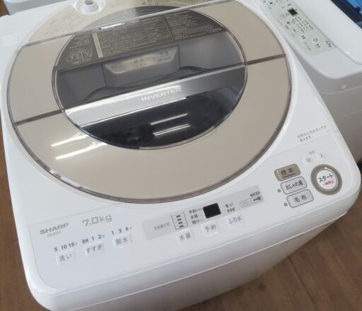 ♪SHARP/シャープ 洗濯機 ES-SH7C 7kg 未使用 2021年製♪ 【公式通販】
