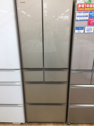 HITACHI（日立）の6ドア冷蔵庫2019年製（R-XG43K）です。【トレファク東大阪店】