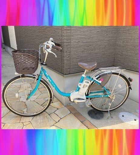 特②Panasonicパナソニック　ビビ　電動自転車　6.6Ah 電動アシスト自転車　新基準　26インチ　中古　1082