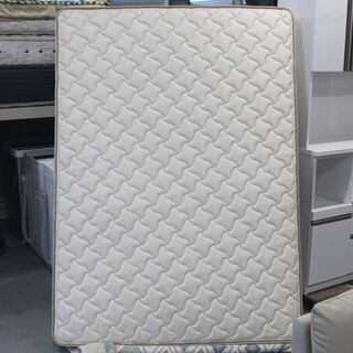 送料込み　ダブル フランスベッド　スプリングマットレス ホワイト T844) ☆美品☆ フランスベッド ダブル マットレス 厚み20 高密度連続