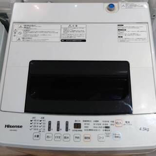 ハイセンス　4.5kg洗濯機　2019年製　　リサイクルショップ宮崎屋住吉店　22.5.2 y Hisense／ハイセンス 4.5kg 全自動洗濯機 2019年製 リサイクルショップ