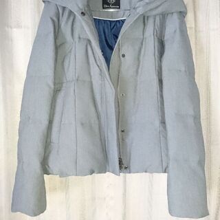 ダウンジャケット グレー色 レディース【試着のみ】 - 服/ファッション