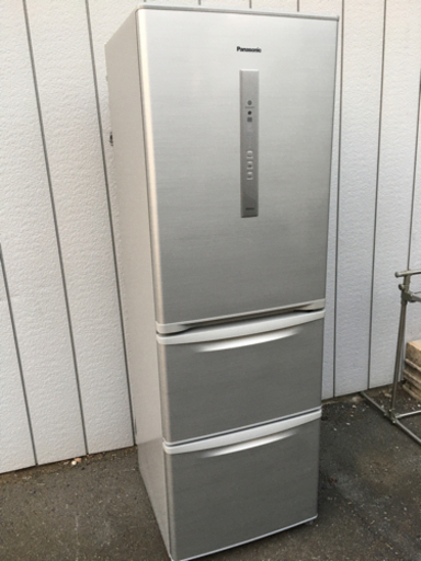 【値下げ】パナソニック 2015年製 3ドア冷凍冷蔵庫 365L NR-C37DM-S■自動製氷付 3ドア冷蔵庫 Panasonic
