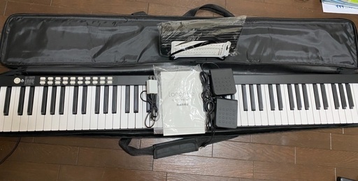 Longeye 電子ピアノ 88鍵盤 コンパクト 軽量 小型