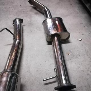 YMS VSステンマフラー S14シルビア用 中間～リアピース