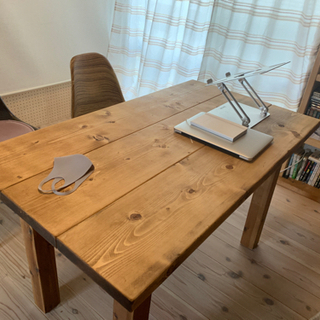 オシャレ　テーブル　ハンドメイド　一点もの　木製テーブル