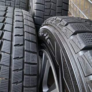 215/65R16 アルファード ヴェルファイア装着 スタッドレスタイヤ ホイール 4本