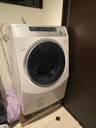 A⭐️極美品⭐️　シャープ ドラム式洗濯乾燥機 10kg ホワイト系 ES-H10B-WL