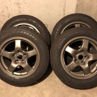 R32 GT-R 純正 16インチ ホイール + スタッドレス 4本セット