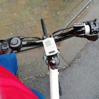 クロスバイク ホワイト antares shaula213 超軽量 9速