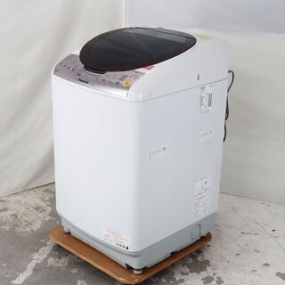 中古 洗濯乾燥機 縦型 8kg 30日保証 Panasonic NA-FR80S2-R 温風乾燥 風呂水 DJ5967