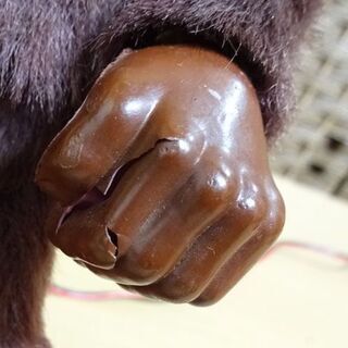 当時物 動作OK 野村トーイ ゴリラ 電池式 ブリキ 日本製玩具 高さ24