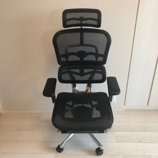 エルゴヒューマン プロ オットマン EHP-LPL 黒メッシュ 保証付き