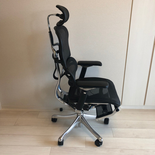 エルゴヒューマン プロ オットマン EHP-LPL 黒メッシュ 保証付き