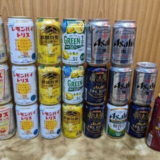 【ネット決済】缶ビール　まとめて21本セット　色々　アサヒ、キリ...