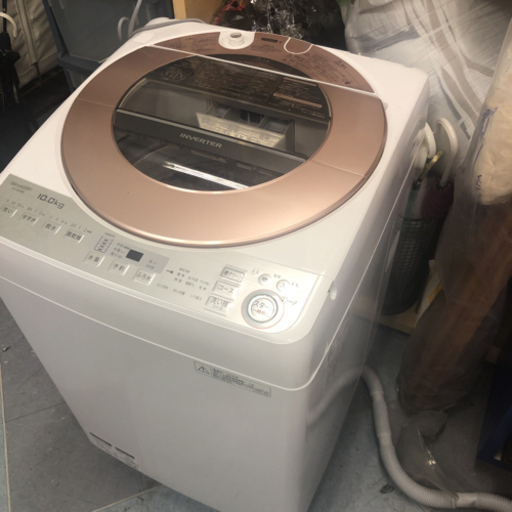 SHARP シャープ 洗濯機 全自動電気洗濯機 ES-GV 10B-T 2018年製 10kg