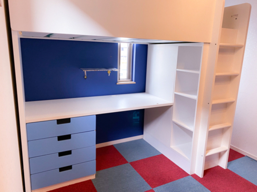 IKEA子供用ロフトベッド(ブルー)