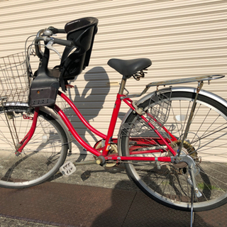 ママチャリ シティサイクル 変速自転車 子供乗せ自転車  鍵付き