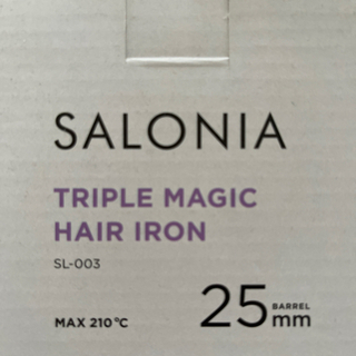 【ネット決済】SALONIA トリプルマジックヘアアイロン25m...