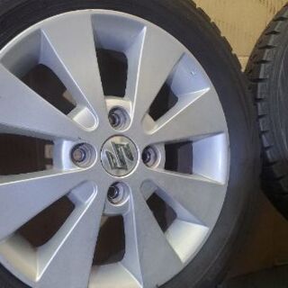 ◆◆SOLD OUT！◆◆　スズキ純正アルミホイール+スタッドレスセット155/65R14☆ダンロップウインターマックス
