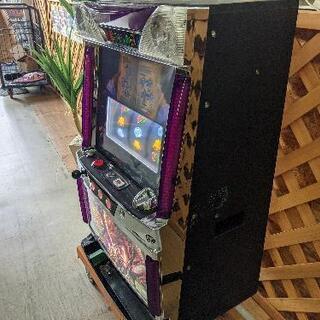 パチスロ実機　5号機初代 蒼天の拳コイン不要機 家庭用電源 ドアキー/設定キー付き スロット　ID：126-010669-007